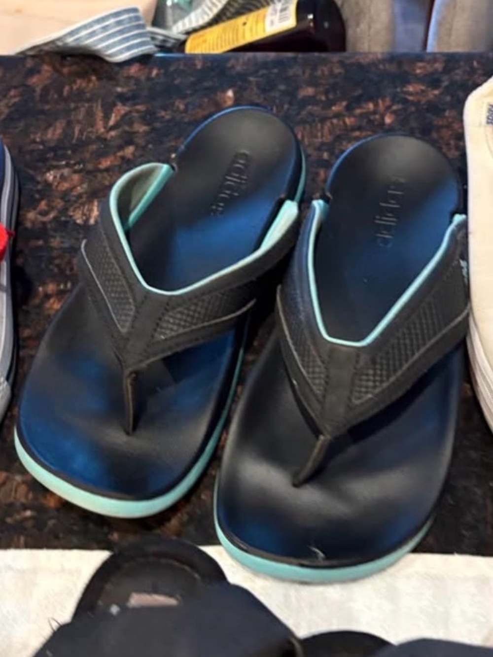 adidas Black Sandal Flip-Flops